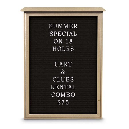 United Visual Products Indoor Enclosed Combo Board, 72"x36", White Frame/Black & Cloud UVCB7236W-BLACK-CLOUD